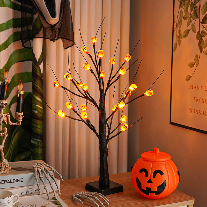 Halloween Ghost Festival Tree Light Party Creative Decoration, Pumpkin lanterns, Jack o Lanterns, Halloween Lights, Halloween Decoration Ornaments, Halloween inflatables, carved pumpkins, Halloween wreaths, Halloween Candles.