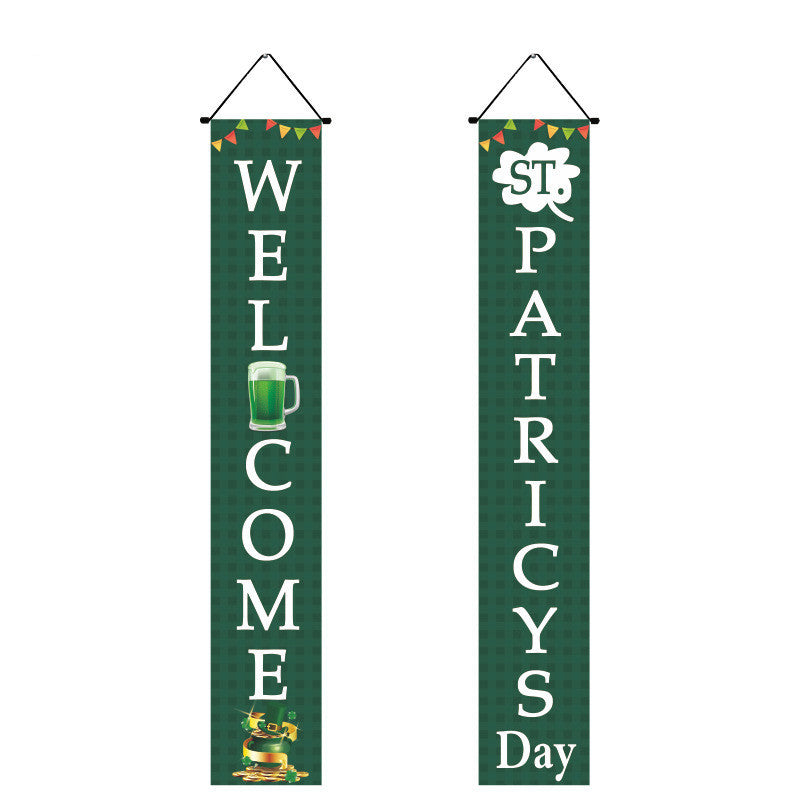 Irish National Day Porch Couplet With Flag, st patricks day decorations, st patricks day decor, st patrick's day decorations, st patrick day decorations, Irish Décor, irish ornaments, Decognomes, St. Patrick's Day Party Supplies, St. Patrick's Day Decorations: Shamrock, Irish & Leprechaun