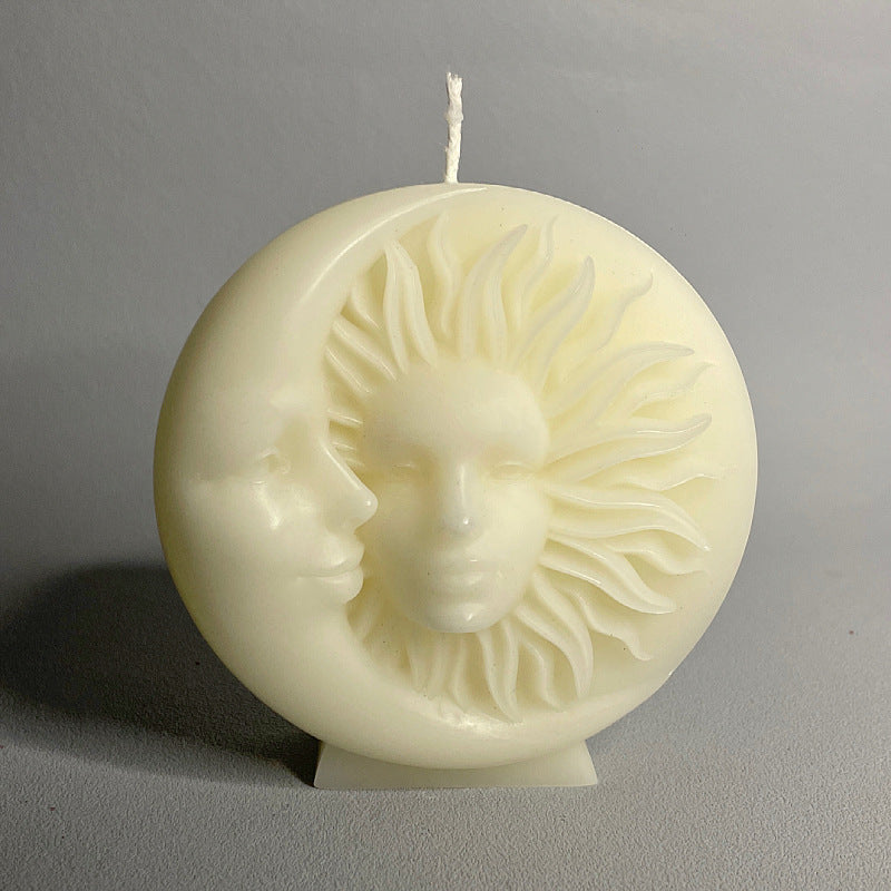 Sun Moon Face Candle Table Decoration