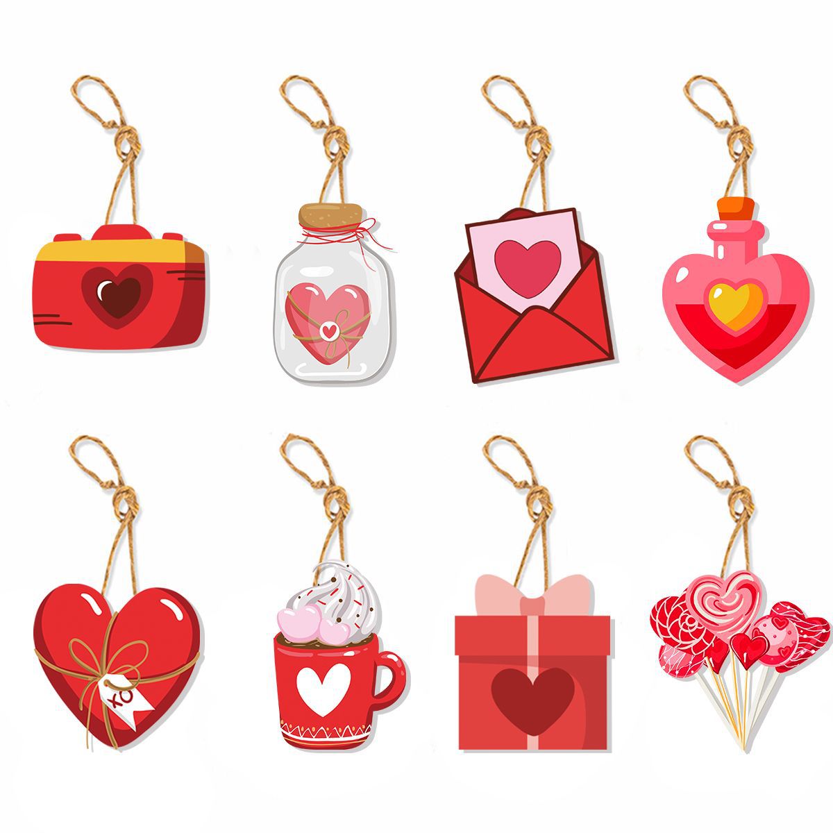 Valentine's Day decor, Romantic home accents, Heart-themed decorations, Cupid-inspired ornaments, Love-themed party supplies, Red and pink decor, Valentine's Day table settings, Romantic ambiance accessories, Heart-shaped embellishments, Valentine's Day home embellishments