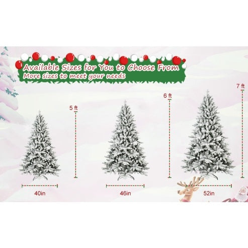 5FT PE&PVC Flocked Artificial Christmas Tree