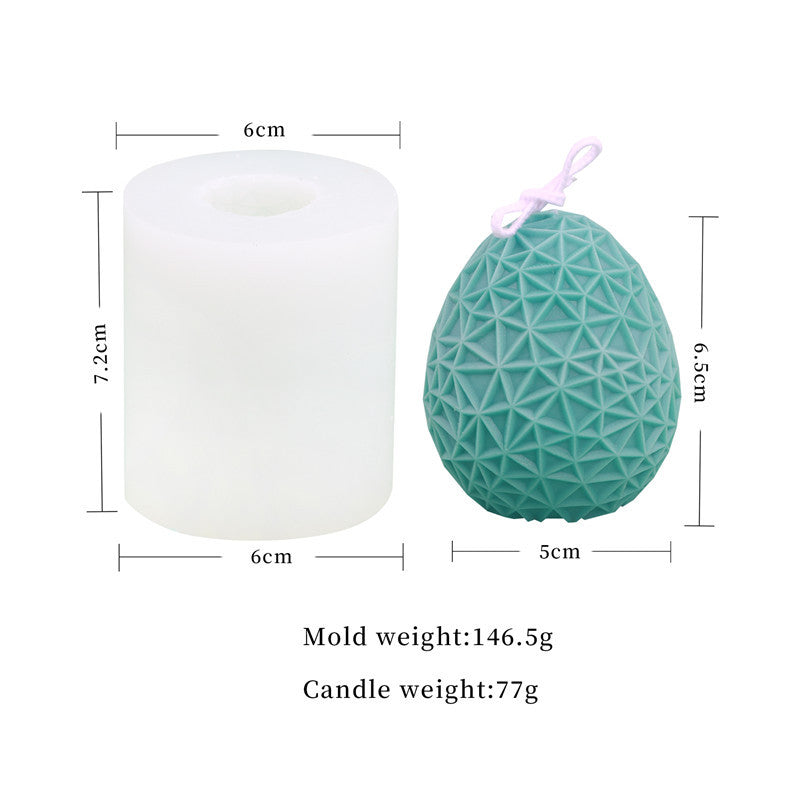 Christmas Egg Pattern Silicone Candle Mold, Geometric candle molds, Abstract candle molds, DIY candle making molds, Decognomes, Silicone candle molds, Candle Molds, Aromatherapy Candles, Scented Candle,