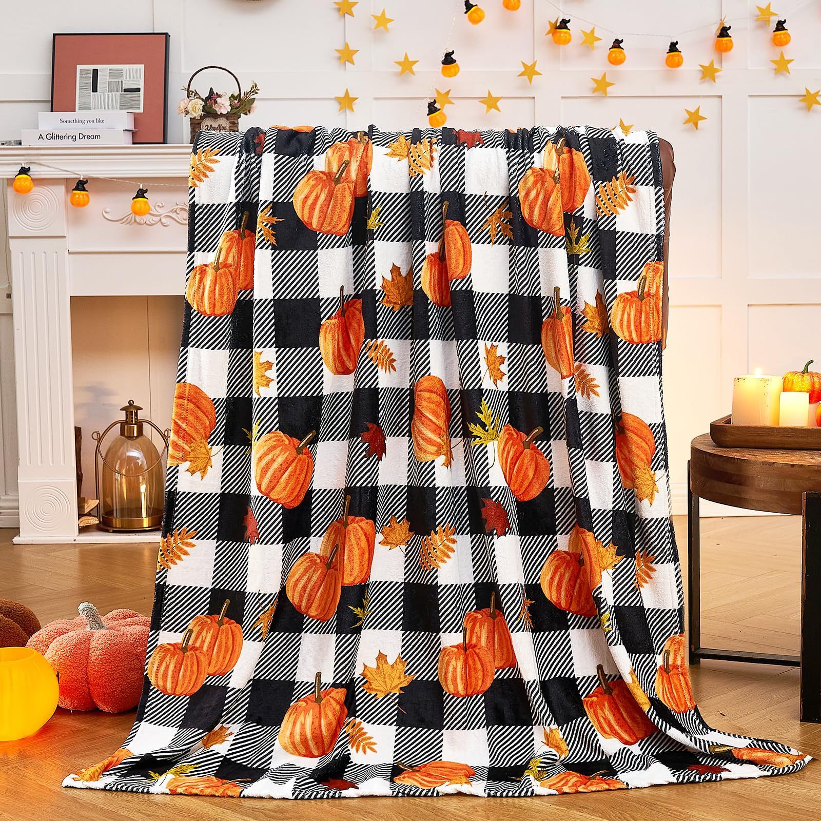 Halloween Theme Pattern Flannel Blanket