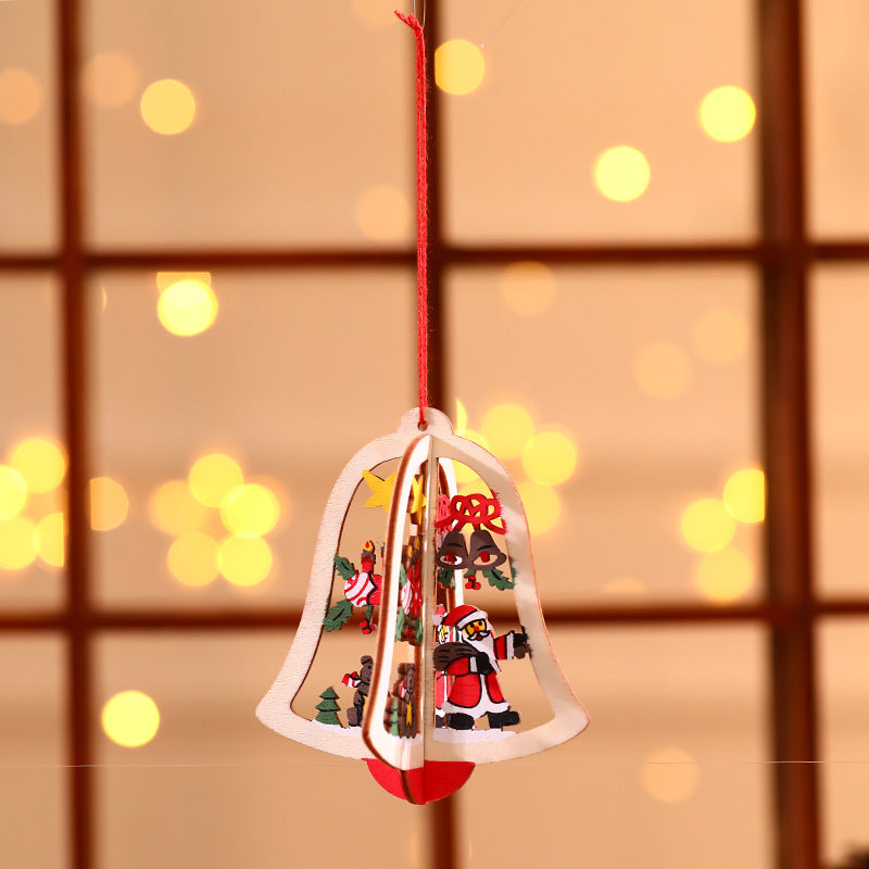 Hollow Christmas Tree Small Pendant, christmas tree ornaments, christmas tree pendant, christmas ornaments, christmas hanging ornaments, christmas wooden ornaments