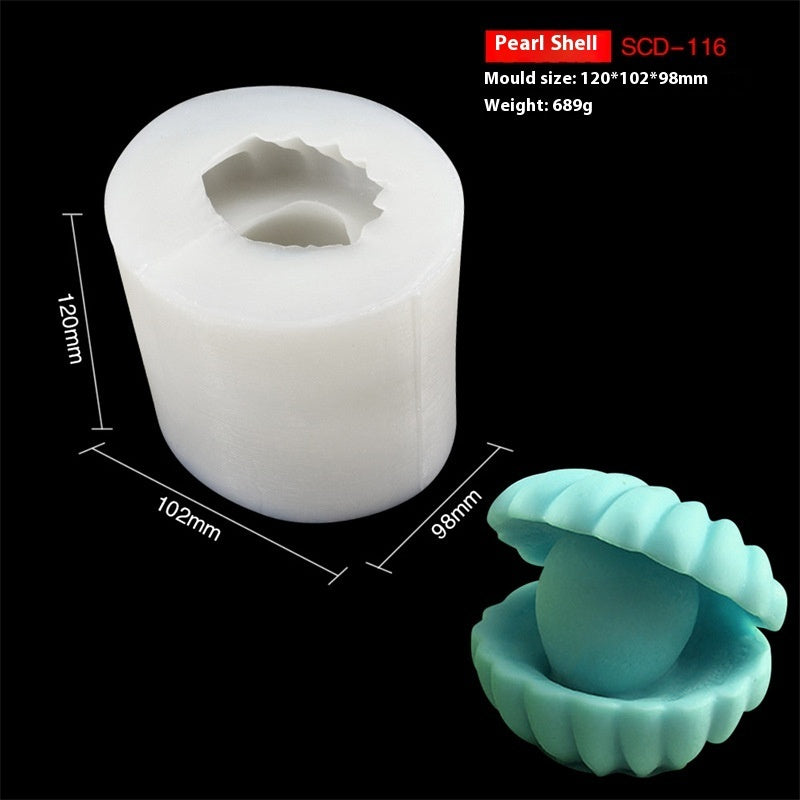 Shell Wave Column Aromatherapy Candle Mould