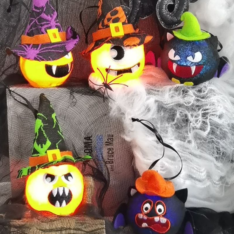 Halloween Ornaments Pumpkin Luminous Ball Haunted House Dress Up Props