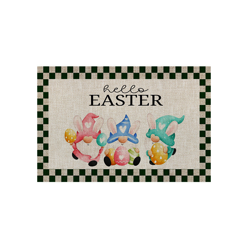 Easter Bunny Floor Mat European And American Flower Decoration