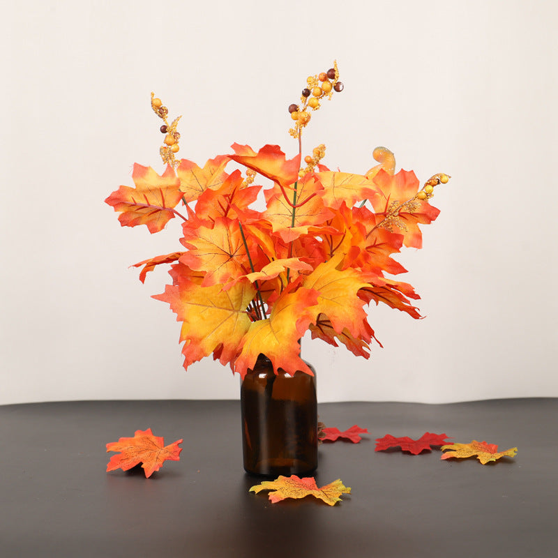 Maple Leaf Twig Cutting Holiday Decoration Table Ornaments