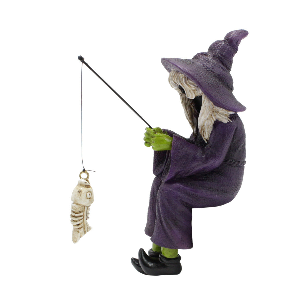 Faceless Witch Fishing Ornaments Resin Garden Garden Microview Sculpture Craft Ghost Festival Witch Decoration, Halloween decorations items, Halloween costumes, Halloween masks, Halloween props, Halloween animatronics, Halloween inflatables, Halloween lights, Halloween fog machines, Halloween spider webs, Halloween lanterns, Halloween banners, Halloween streamers, Halloween tableware, Halloween centerpieces, Halloween party favors, Halloween yard stakes, Halloween tombstones, Halloween candles, Halloween 