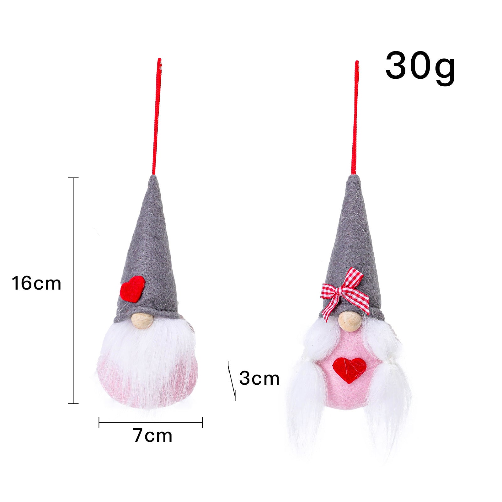 Christmas Decoration Faceless Doll Small Pendant