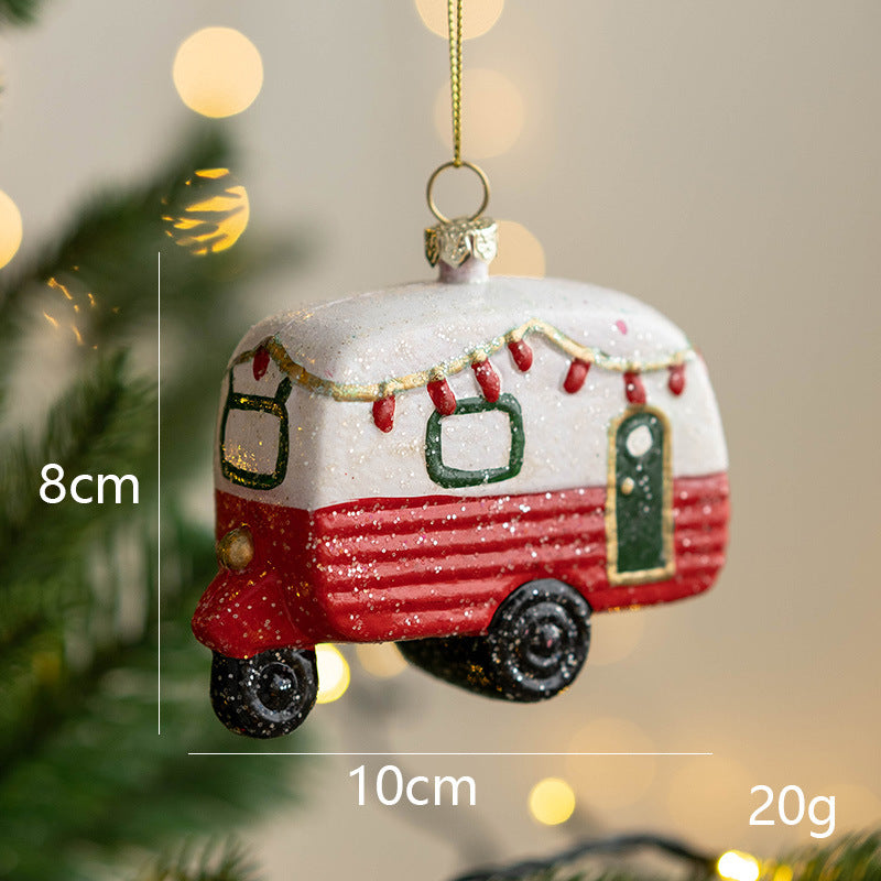 Christmas Painted Special-shaped Ball Christmas Tree Decoration Small Pendant