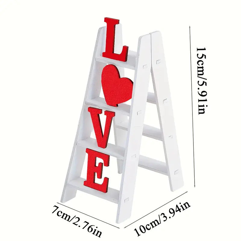 Valentine's Day Wooden Love Ladder Decoration, valentines day, shop valentine's day deals, valentines, valentine's day gifts, valentine day, valentines day gifts, valentines day decor, Decognomes,  valentine decoration, valentines day decoratio, valentine decor, valentines decor, valentines decorations
