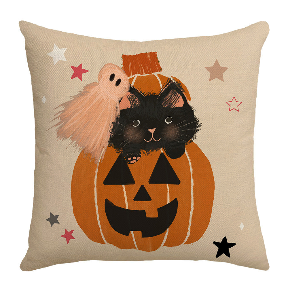 Halloween Pillow Cover Living Room Pumpkin Printing