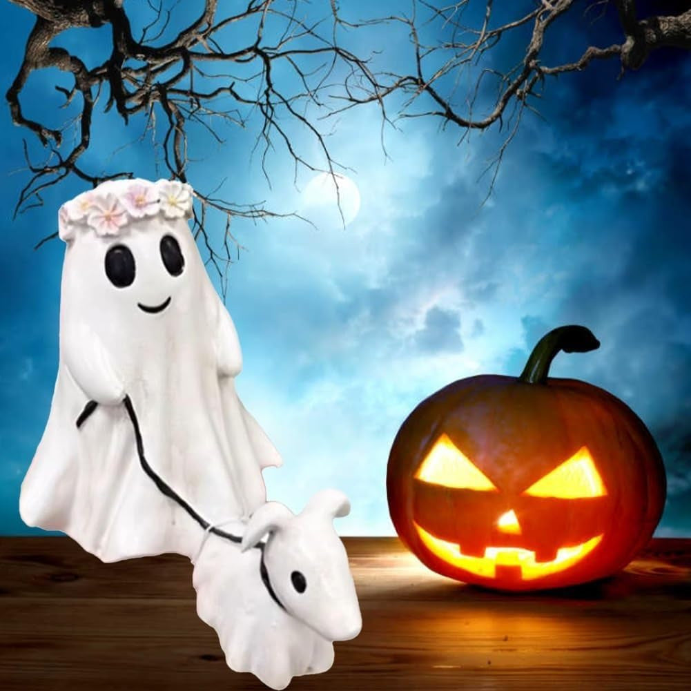 Halloween Little Ghost Dog Walking Decoration Creative Home Decoration