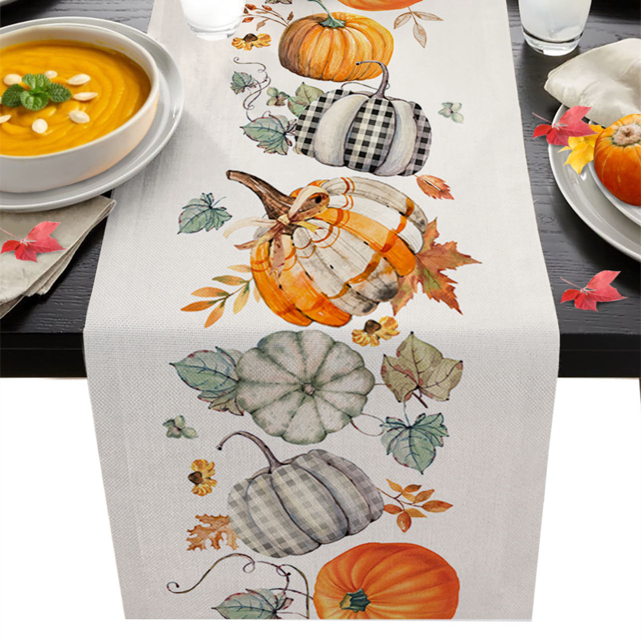 Home Fashion Waterproof Striped Printed Tablecloth