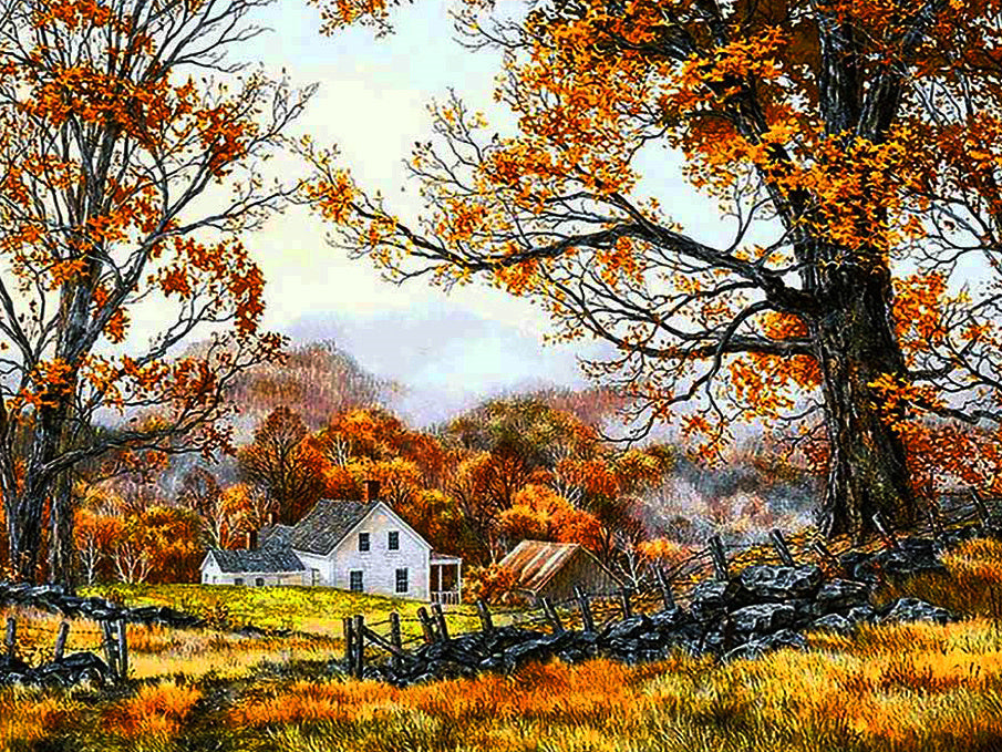 Diamond Painting Tree 5D DIY Embroidery Landscape Autumn Decoration