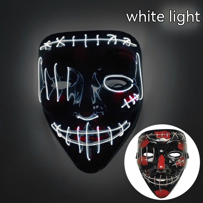 V-shaped Halloween Luminous Mask LED