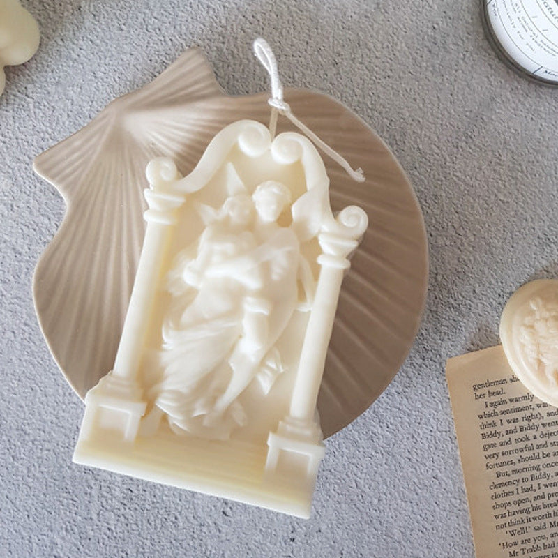 Angel Elf Aromatherapy Candle Ornaments Cake Silicone Baking Mold