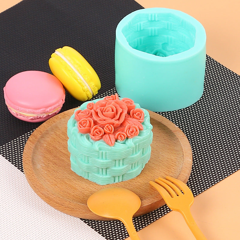 Valentine's Day Diy Lotus Rose Candle Silicone Mold