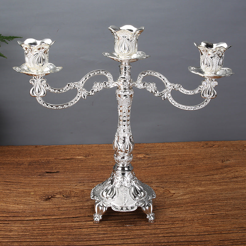 Tulip Candle Holder Candle Holder European Style Candlelight Dinner Props, candle holder, candle stick holder, glass candle holder, iron candle holder, wicker candle holder 2 piece set, candle holders, candlesticks, candle sticks, Luxury candles holders, taper candle holders, candlestick holder, Wooden Candlestick Candle Holder, Metal Candle Holders