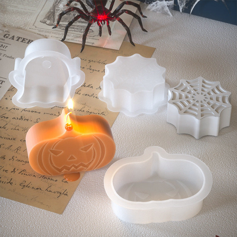 Halloween Candle Mould Ghost Pumpkin