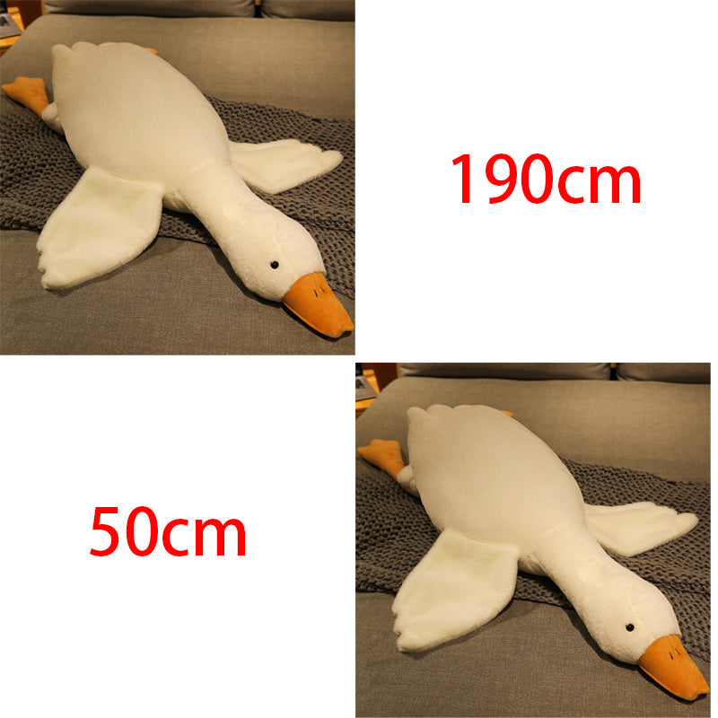 Big White Goose Doll Pillow Sleeping Plush Toy, big white goose, stuffed animals, weighted stuffed animal, stuffed animal​, highland cow stuffed animal, Plush Toys, Soft Toys, Teddy Bear, plush​, plushies, Decognomes, Plush doll