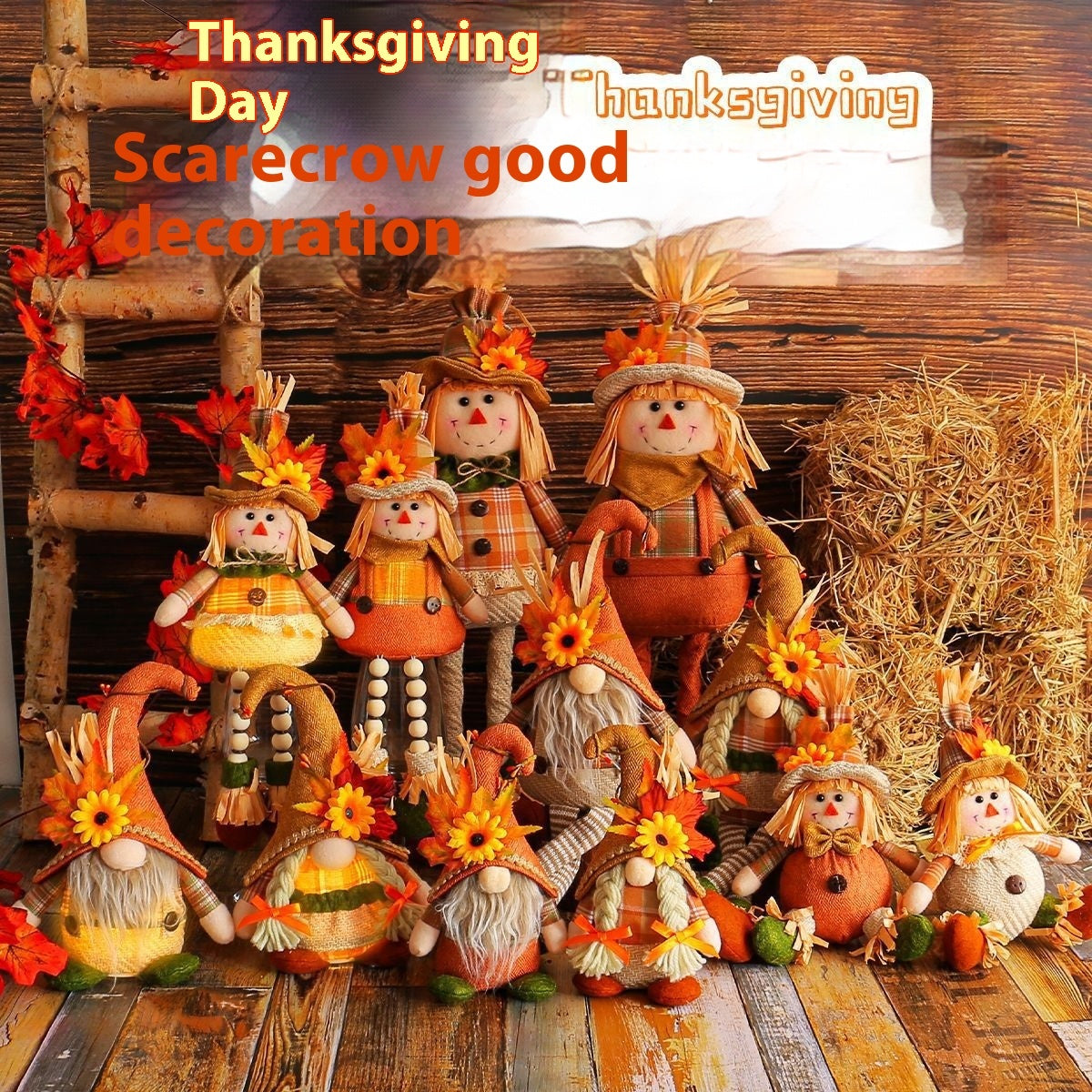 Thanksgiving Scarecrow Doll Series Decoration Ornaments