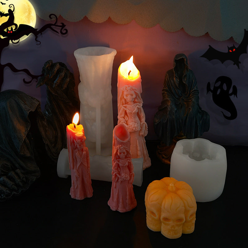 Ghost Groom Halloween Scented Candle Silicone Mold, Halloween Candles, Geometric candle molds, Abstract candle molds, DIY candle making molds, Decognomes, Silicone candle molds, Candle Molds, Aromatherapy Candles, Scented Candle, 