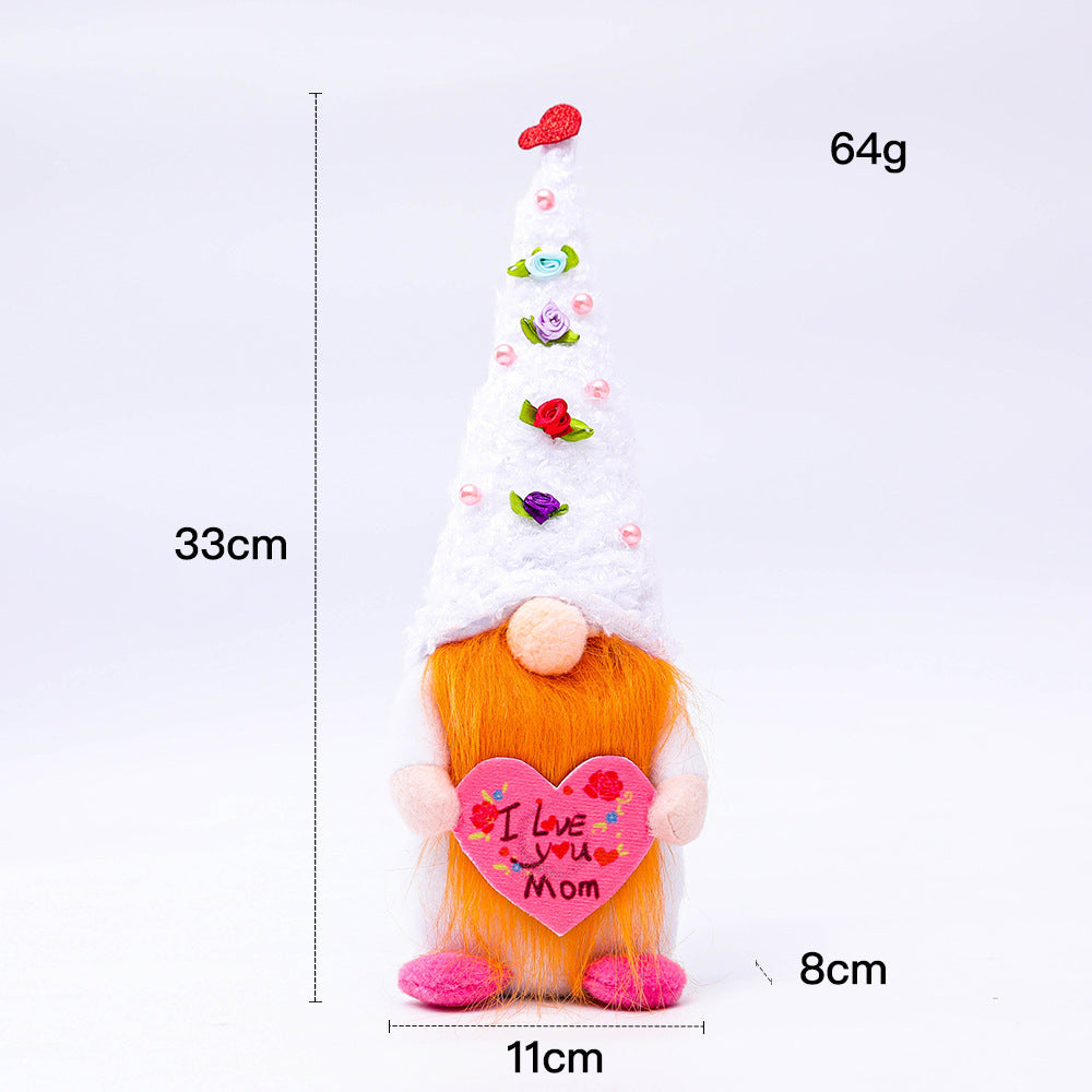 Mother's Day Gnomes Love Top Hat Faceless Doll, Mother's Day Love Top Hat Faceless Doll, Happy Mothers Day Gnome, Decognomes