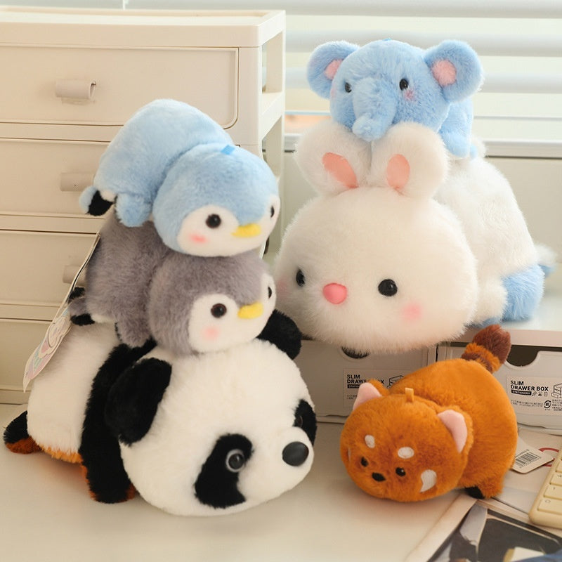 Plush Toys Elephant Penguin Panda Lesser Panda White Rabbit Girl's Stuffed Animals, stuffed animals, weighted stuffed animal, stuffed animal​, highland cow stuffed animal, Plush Toys, Soft Toys, Teddy Bear, plush​, plushies, Decognomes, Plush doll
