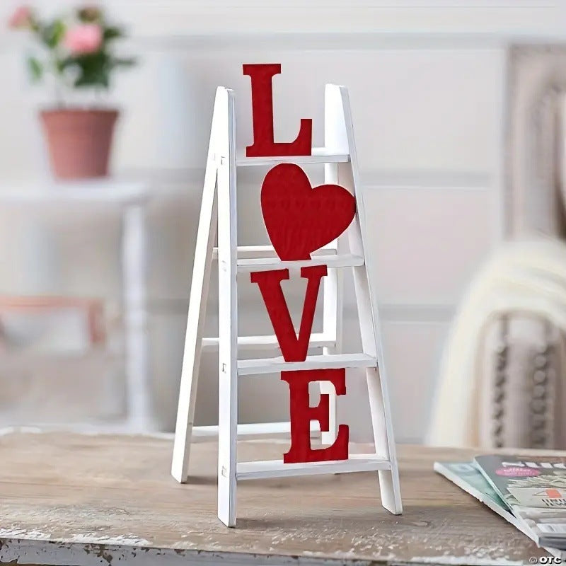 Valentine's Day Wooden Love Ladder Decoration, valentines day, shop valentine's day deals, valentines, valentine's day gifts, valentine day, valentines day gifts, valentines day decor, Decognomes,  valentine decoration, valentines day decoratio, valentine decor, valentines decor, valentines decorations
