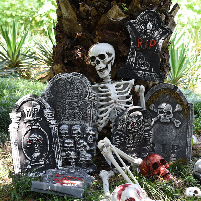 Halloween Ghost Festival Decoration Tombstone Haunted House Bar Set Foam Tombstone Decoration