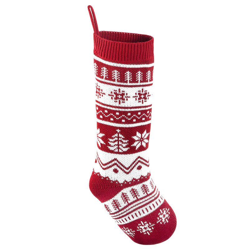 Christmas Gift Bag Knitted Socks Pendant