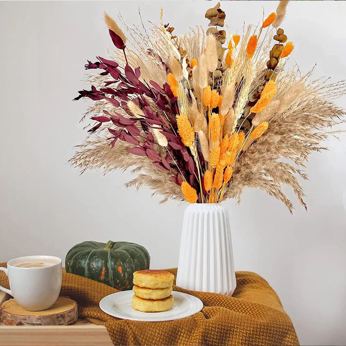 Autumn Natural Plant Dried Papas Grass Living Room Party Decoration Small Reed Bouquet