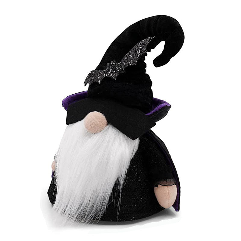 Halloween Decoration With Lights Pointed Hat Witch Faceless Doll Modeling Domestic Ornaments