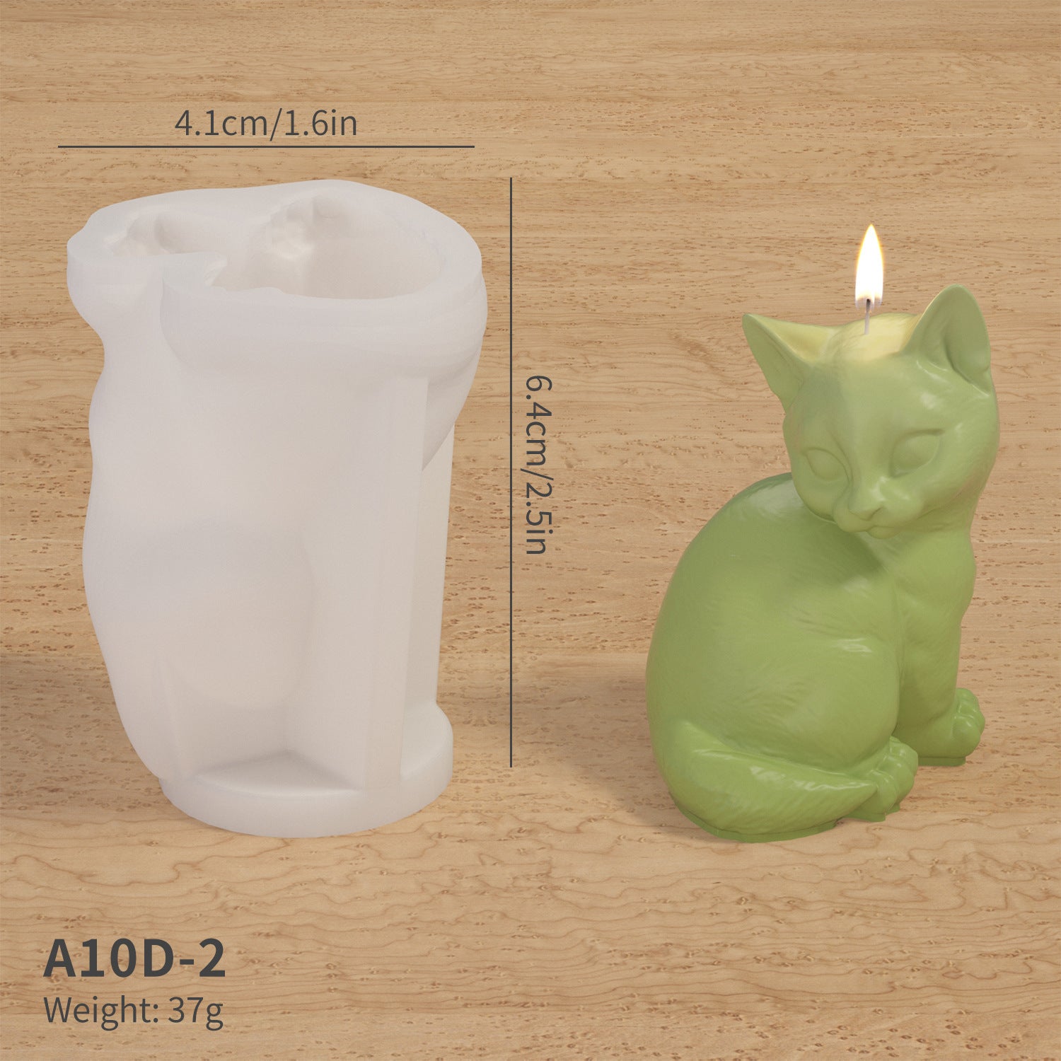 Pinch Mold Three-dimensional Animal Kitten Plaster Epoxy Silicone Mold Aromatherapy Candle Mould