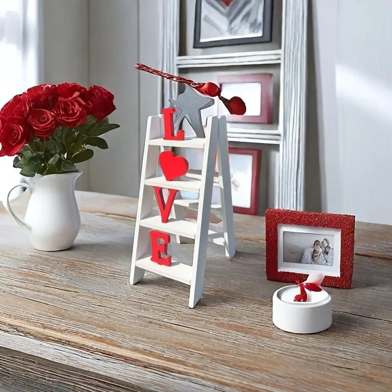 Valentine's Day Wooden Love Ladder Decoration, valentines day, shop valentine's day deals, valentines, valentine's day gifts, valentine day, valentines day gifts, valentines day decor, Decognomes,  valentine decoration, valentines day decoratio, valentine decor, valentines decor, valentines decorations
