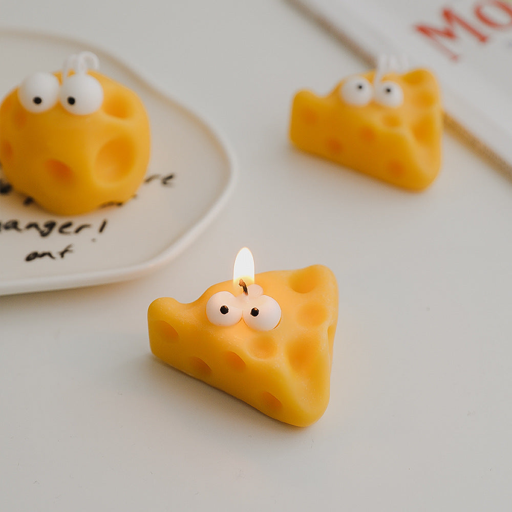 Cheese Aromatherapy Cartoon Shape Round Cheese Candle