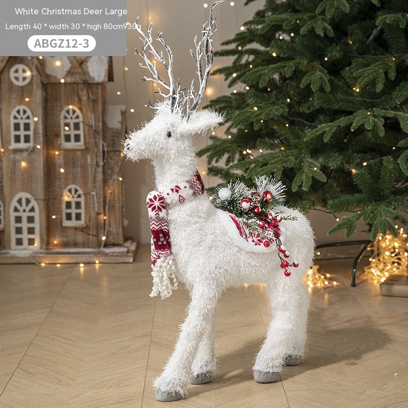 Christmas Decorations White David's Deer Doll