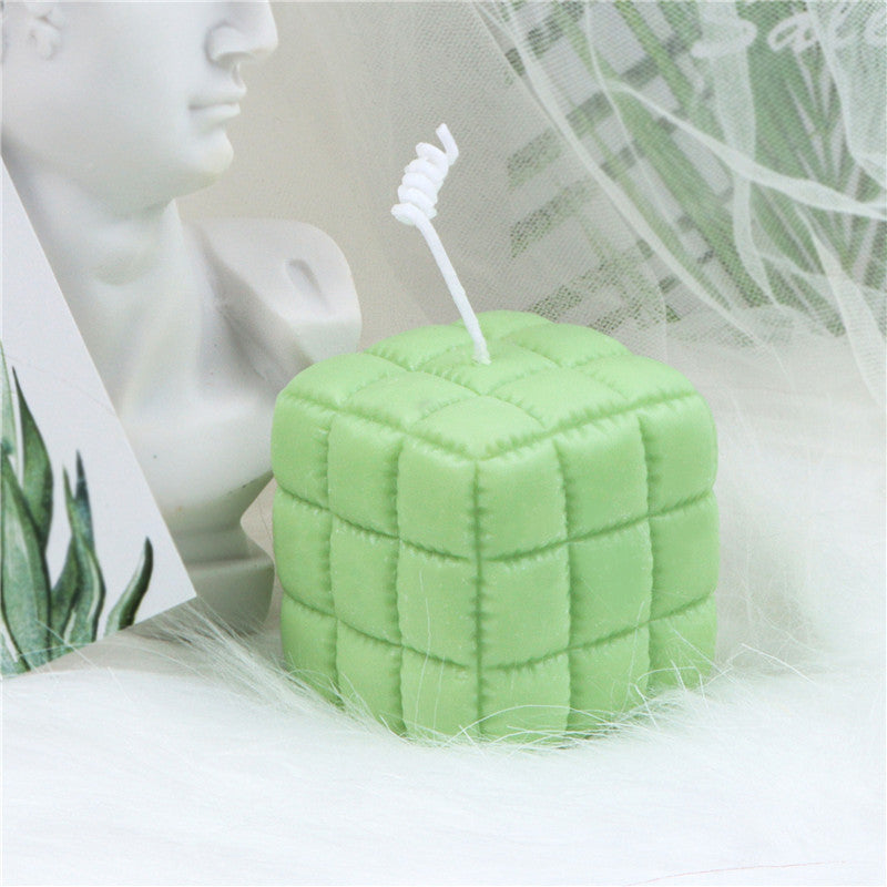 New Silicone Folding Sofa Stool Rubik's Cube Candle Mould, Geometric candle molds, Abstract candle molds, DIY candle making molds, Silicone candle molds, 