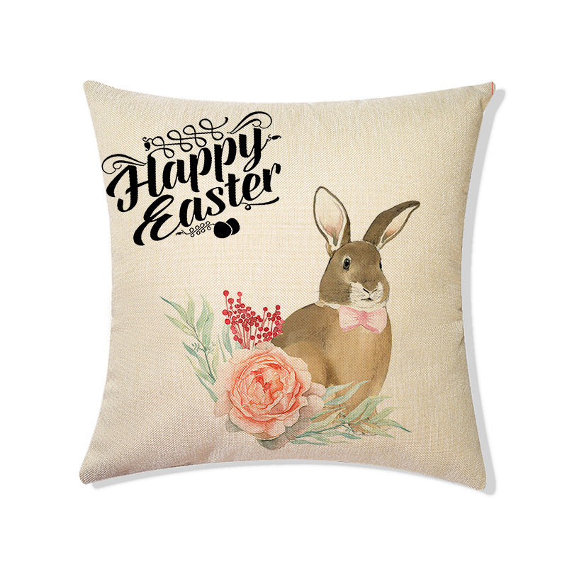 Easter Linen Holiday Decoration Living Room Sofa Bedside Pillow, easter decorations, Easter Decor, easter table decor, outdoor easter decorations, shop easter, Decognomes, Spring Decorations