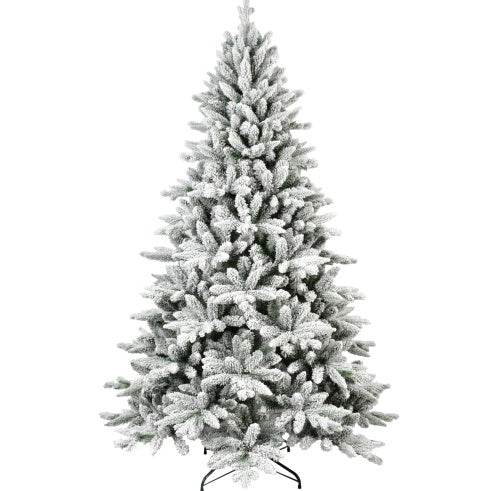 5FT PE&PVC Flocked Artificial Christmas Tree ,With 768 Branch Tips And Metal Stand,Foldable Fake Tree With Realistic Snowy Foliage For Home Decoration, Christmas tree, Artificial Christmas tree, Real Christmas tree, Miniature Christmas tree, Tabletop Christmas tree, Pre-lit Christmas tree, Flocked Christmas tree, White Christmas tree, Black Christmas tree, Ceramic Christmas tree, Christmas tree topper, Christmas tree skirt, Christmas tree stand, Christmas tree storage bag, Christmas ornaments,