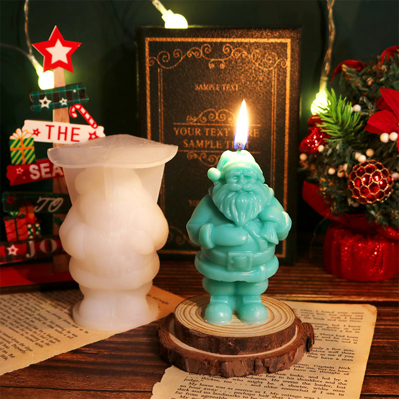 Santa Claus Candle Silicone Mold