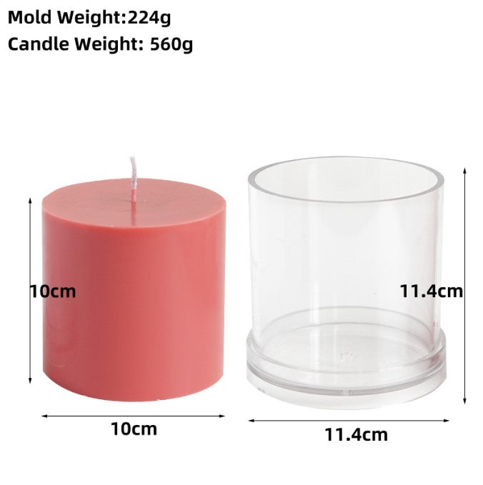 DIY Acrylic Cylindrical Candle Mould, Red Candle,Geometric candle molds, Abstract candle molds, DIY candle making molds, Decognomes, Silicone candle molds, Candle Molds, Aromatherapy Candles, Scented Candle, 