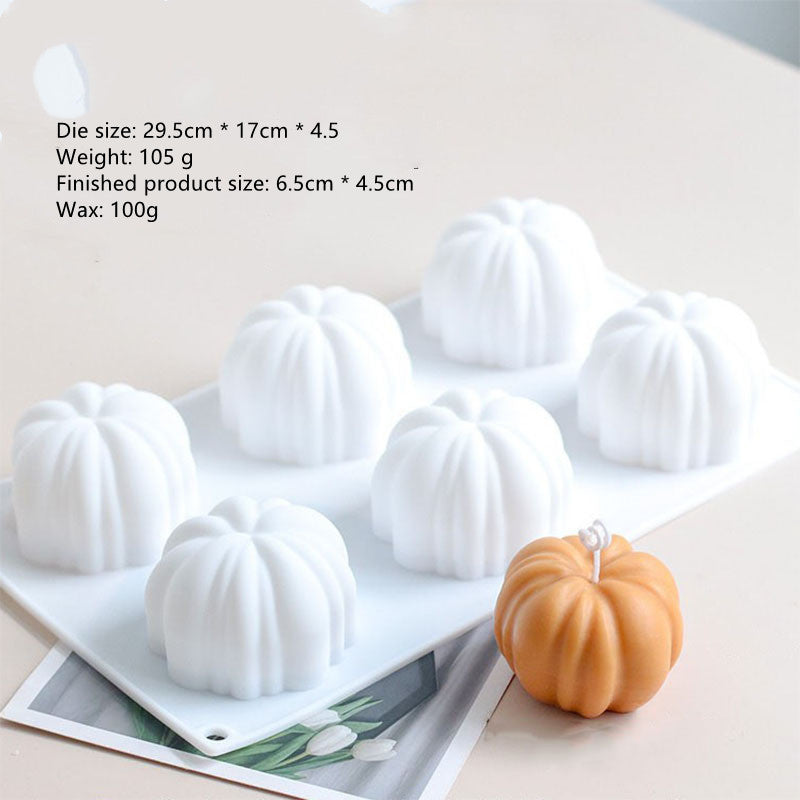 Christmas Series Pumpkin-shaped Scented Candle Diy Mold, Silicone candle molds, Christmas tree candle molds, Halloween pumpkin candle molds, Easter egg candle molds, Animal candle molds, Sea creature candle molds, Fruit candle molds, Geometric candle molds, Abstract candle molds, DIY candle making molds,