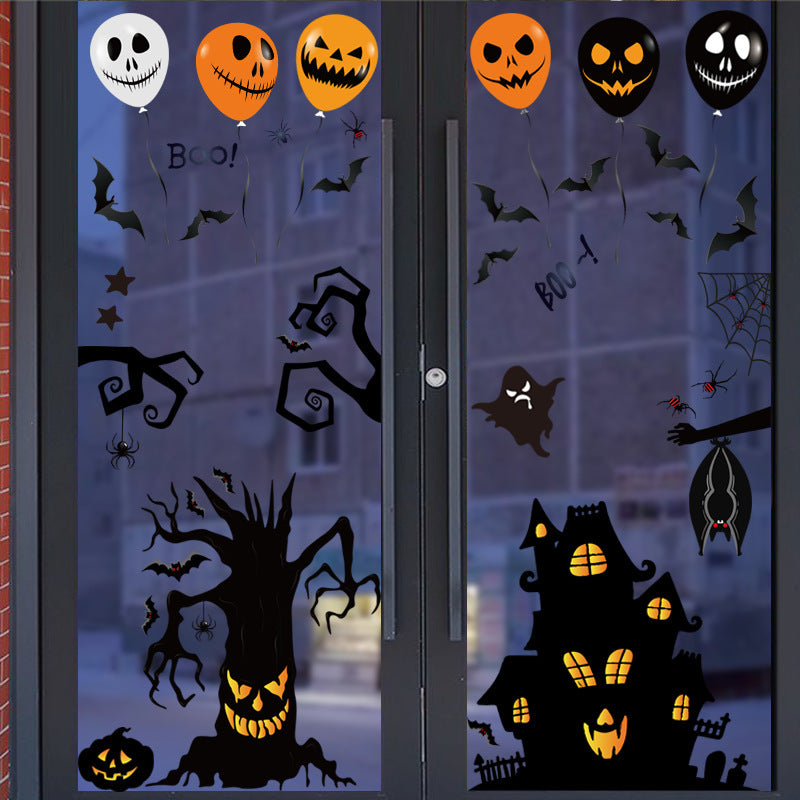 Halloween Decoration Stickers Halloween Pumpkin Lamp Spider Ghost Static Electricity, Halloween decorations items,  Halloween masks, Halloween props, Halloween animatronics, Halloween inflatables, Halloween lights, Halloween fog machines, Halloween spider webs, Halloween lanterns, Halloween banners, Halloween streamers, Halloween tableware, Halloween centerpieces, Halloween party favors, Halloween yard stakes, Halloween tombstones, Halloween candles, Halloween wreaths, Halloween garlands
