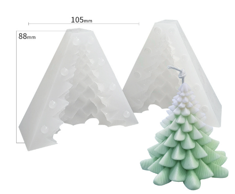 Diy Christmas Tree Aromatherapy Candle Silicone Mold, Geometric candle molds, Abstract candle molds, DIY candle making molds, Decognomes, Silicone candle molds, Candle Molds, Aromatherapy Candles, Scented Candle