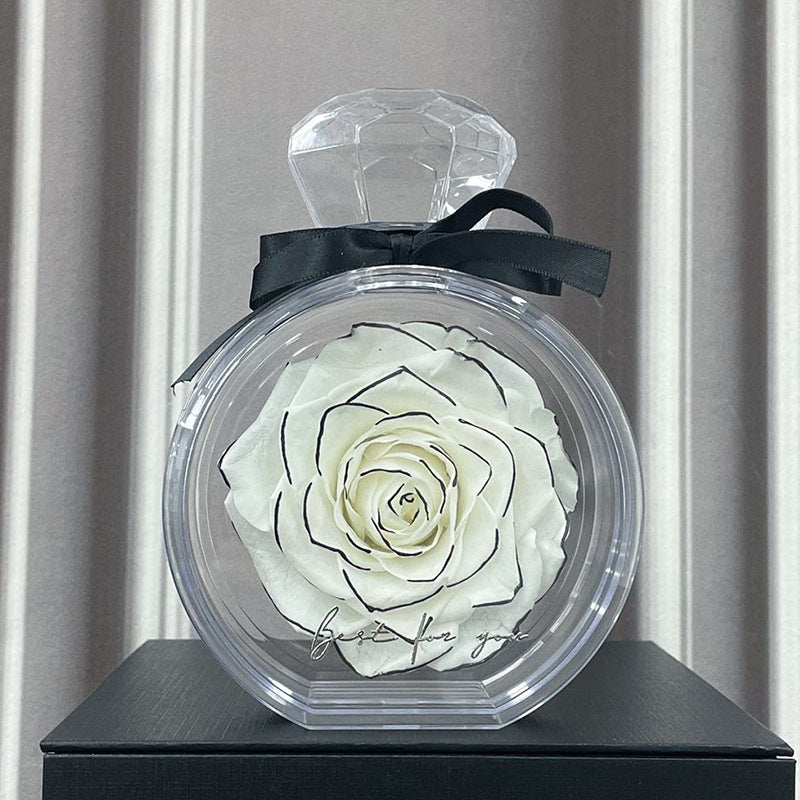 Natural Eternal Flower Ornaments Transparent Cover Dried Rose Gift Box For Christmas New Year Valentine's Day Home Decor, valentines day, shop valentine's day deals, valentines, valentine's day gifts, valentine day, valentines day gifts, valentines day decor, Decognomes,  valentine decoration, valentines day decoratio, valentine decor, valentines decor, valentines decorations
