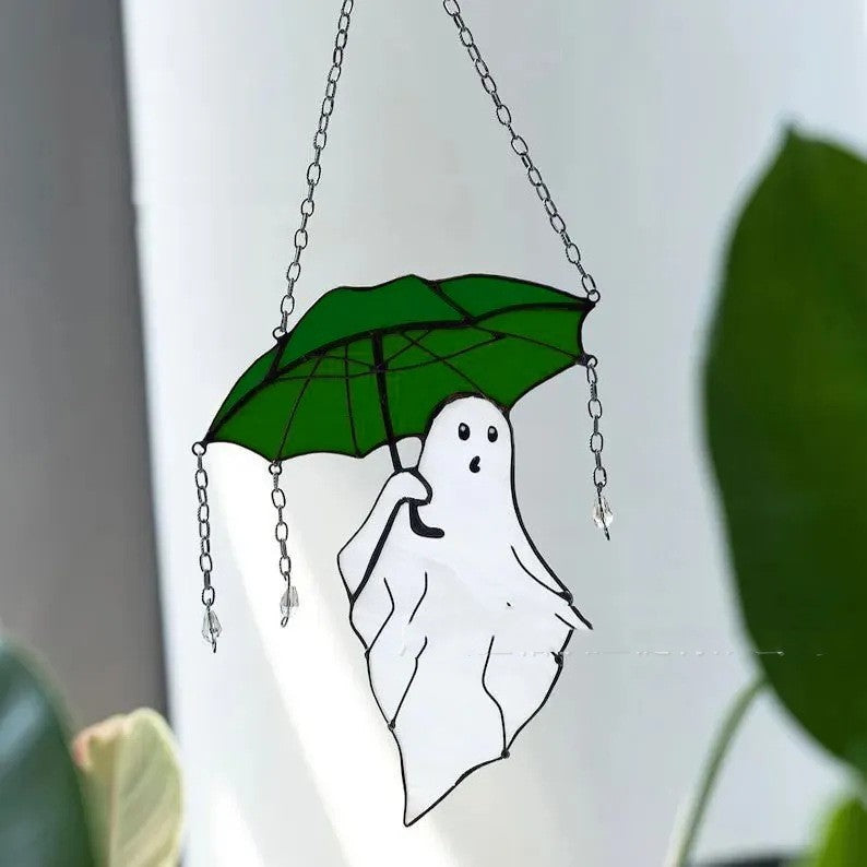 Funny Halloween Ghost And Umbrella Ornaments