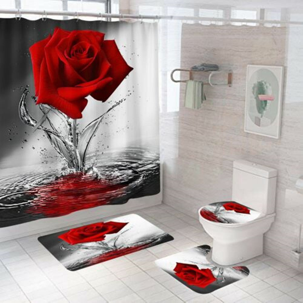 Valentine's Day Rose Series Shower Curtain Pattern, valentines day, shop valentine's day deals, valentines, valentine's day gifts, valentine day, valentines day gifts, valentines day decor, Decognomes,  valentine decoration, valentines day decoratio, valentine decor, valentines decor, valentines decorations
